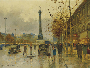 Edouard Leon Cortes | Эдуард Леон Кортес - Площадь Бастилии