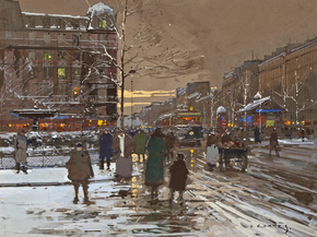Edouard Leon Cortes | Эдуард Леон Кортес - Площадь перед Комеди Франсэз