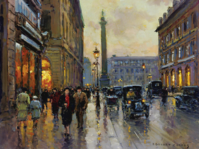 Edouard Leon Cortes | Эдуард Леон Кортес - Рю де ля Пэ и Вандомская площадь