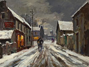 Edouard Leon Cortes | Эдуард Леон Кортес - Снежная ночь