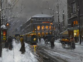 Edouard Leon Cortes | Эдуард Леон Кортес - Театр Шатле зимой
