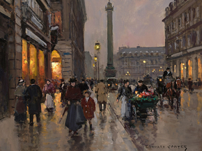 Edouard Leon Cortes | Эдуард Леон Кортес - Улица Рю де ля Пэ