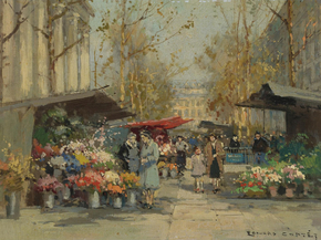 Edouard Leon Cortes | Эдуард Леон Кортес - Цветочный рынок