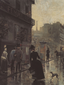 Axel Waldemar Gallen - Boulevard in Paris, 1885 | Аксели Галлен-Каллела