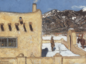 Axel Waldemar Gallen - Des Künstlers Wohnung in Taos, 1925 | Аксели Галлен-Каллела