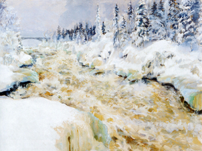 Axel Waldemar Gallen - Imatra in Winter, 1893 | Аксели Галлен-Каллела