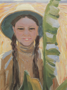Axel Waldemar Gallen - Kirsti with Banana Leaves | Аксели Галлен-Каллела