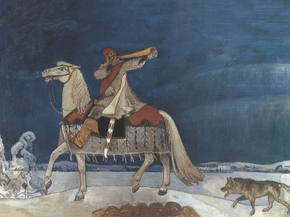 Axel Waldemar Gallen - Kullervo reitet in den Krieg, 1901 | Аксели Галлен-Каллела