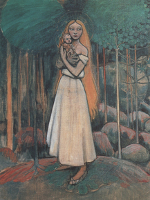 Axel Waldemar Gallen - Marjatta and the Christ Child | Аксели Галлен-Каллела