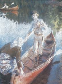 Axel Waldemar Gallen - Mittsommernacht, 1889 | Аксели Галлен-Каллела