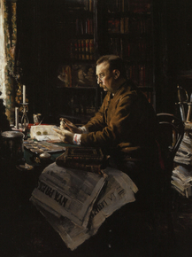 Axel Waldemar Gallen - Portrait of Dr H.F.Antell, 1886 | Аксели Галлен-Каллела