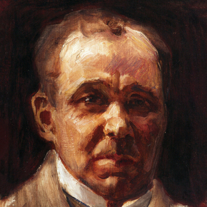 Axel Waldemar Gallen - Portrait of Eino Leino, 1917 | Аксели Галлен-Каллела