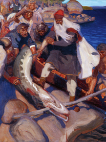 Axel Waldemar Gallen - The Great Pike, 1909 | Аксели Галлен-Каллела