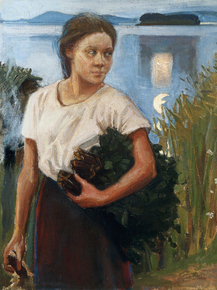 Axel Waldemar Gallen - The Sauna Girl, 1904 | Аксели Галлен-Каллела