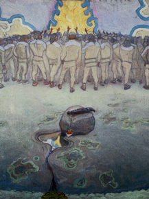Axel Waldemar Gallen - The Worshippers of Fire, 1916 | Аксели Галлен-Каллела