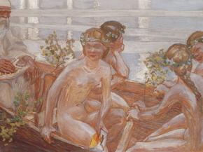 Axel Waldemar Gallen - Vainamöinen's Bootsreise, 1909 | Аксели Галлен-Каллела