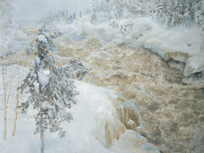 Axel Waldemar Gallen - Winter Scene from Imatra, 1893 | Аксели Галлен-Каллела