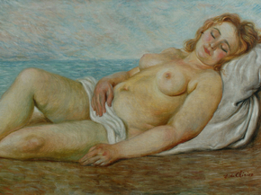 Giorgio de Chirico - Bather in the sun | Джорджо де Кирико