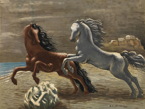 Giorgio de Chirico - Cavalli in riva al mare | Джорджо де Кирико