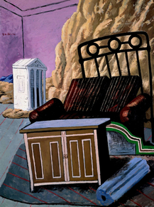 Giorgio de Chirico - Furniture in a room | Джорджо де Кирико