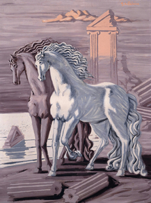 Giorgio de Chirico - Horses on the seashore | Джорджо де Кирико