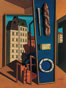 Giorgio de Chirico - Metaphysical interior with biscuits | Джорджо де Кирико