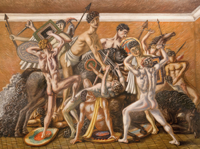 Giorgio de Chirico - The Gladiators School the Combat | Джорджо де Кирико