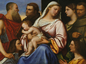 Sebastiano del Piombo - Madonna and Child with Saints and Donors