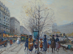 Eugene Galien-Laloue - Booksellers - Les Bouquinistes | Эжен Гальен-Лалу
