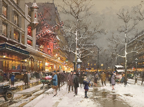 Eugene Galien-Laloue - Le Moulin Rouge | Эжен Гальен-Лалу