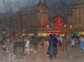 Eugene Galien-Laloue - Le Moulin Rouge | Эжен Гальен-Лалу