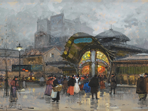Eugene Galien-Laloue - Metro station ''Bastille'' | Эжен Гальен-Лалу