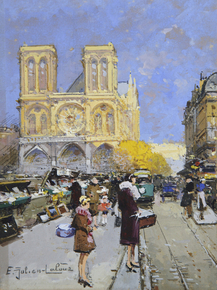 Eugene Galien-Laloue - Notre-Dame | Эжен Гальен-Лалу