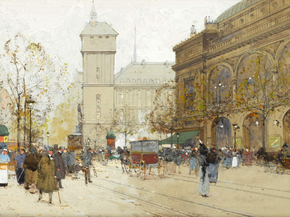Eugene Galien-Laloue - Place de Chatalet | Эжен Гальен-Лалу