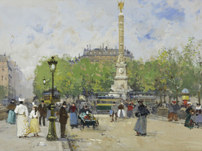 Eugene Galien-Laloue - Place de Chatelet | Эжен Гальен-Лалу