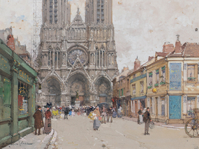 Eugene Galien-Laloue - Reims, Cathedrale | Эжен Гальен-Лалу