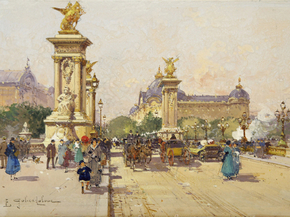 Eugene Galien-Laloue - The Pont Alexandre III and the Grand Palais | Эжен Гальен-Лалу