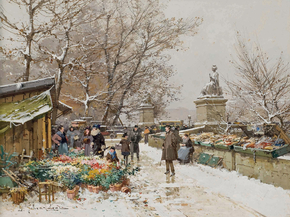 Eugene Galien-Laloue - Un coin de quai | Эжен Гальен-Лалу