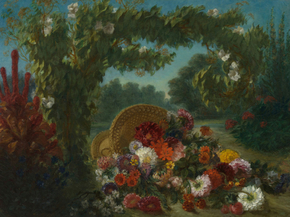 Eugene Delacroix - Basket of Flowers | Эжен Делакруа
