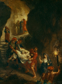 Eugene Delacroix - Christ Carried Down to the Tomb | Эжен Делакруа