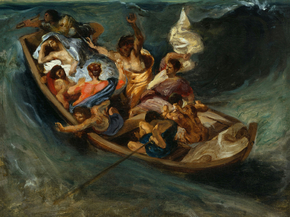 Eugene Delacroix - Christ on the Sea of Galilee | Эжен Делакруа