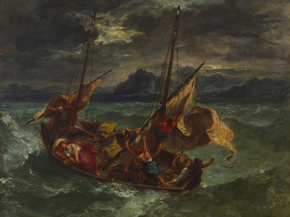 Eugene Delacroix - Christ on the Sea of Galilee | Эжен Делакруа