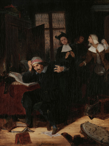 Eugene Delacroix - Don Quixote in His Library | Эжен Делакруа