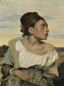 Eugene Delacroix - Orphan Girl at the Cemetery | Эжен Делакруа