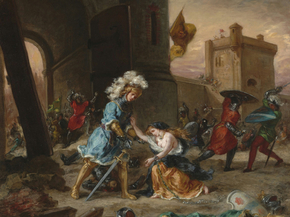 Eugene Delacroix - Scene from the Romance of Amadis de Gaule | Эжен Делакруа