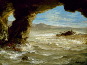 Eugene Delacroix - Shipwreck on the Coast | Эжен Делакруа