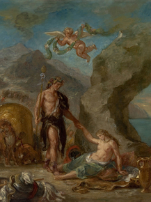Eugene Delacroix - The Autumn - Bacchus and Ariadne | Эжен Делакруа