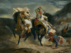 Eugene Delacroix - The Combat of the Giaour and Hassan | Эжен Делакруа