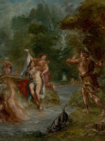 Eugene Delacroix - The Summer - Diana Surprised by Actaeon | Эжен Делакруа