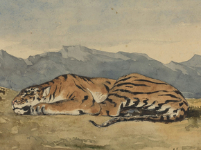 Eugene Delacroix - Tiger | Эжен Делакруа